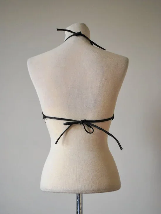 Leather Concho Bra top - Picture 3 of 6